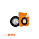 Spot Embutir Redondo EASYLED PRETO 8,5cm 5W 6500k - BRONZEARTE