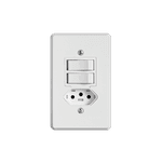 Interruptor Pratika 2Sec Simples C/ Tomada 20A 4X2 19211