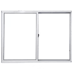 Janela Alumínio Branca POP Vidro Liso 120cm x 100cm 6574 - POTY