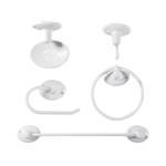 Kit Acessórios Soft Para Banheiro Com 5 peças Branco - METASUL