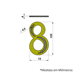 Número Residencial 8 - ISERO