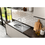 Pia Inox Concreto 120x53 C/Cuba N°4 - GHELPLUS