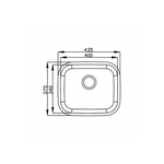 Cuba Inox De Embutir Nº3 40X35X14 POL - GHELPLUS