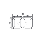 Cuba Inox De Embutir Dupla Nº3 74X40X14 POL - GHELPLUS