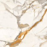 Piso Retificado Polido Calacata Gold 85X85 A-LW 2,14M² - LUME