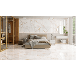 Piso Retificado Polido Calacata Gold 85X85 A-LW 2,14M² - LUME