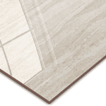 Piso Retificado Polido Travertino Bege 81X81 A-LB 1,97M² - FORMIGRES PRIME