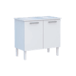 Gabinete com Tanque Aço Vênus 100 Branco