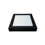 Lumina Led Sobrepor Quadrada Preto 24W 6500K