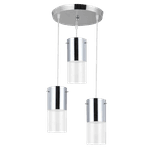 Pendente First Cr P/ 3 Lampada E27 28x23