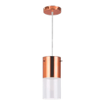 Pendente First Cobre P/ 1 Lampada E27 10x23
