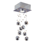 Plafon Brilhante Quad P/ 1 Lampada GU10 14x14x35