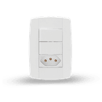 Interruptor 2Sec c/ Tomada 10A 87210 4x2