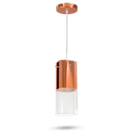 Pendente Mirage ZB Cobre 1 Lâmpada 10x10x27
