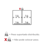 Armário Aéreo Aço Vênus Flat Branco 60cm - COZIMAX