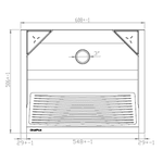 Tanque Aço Inox Mini 500 48L - GHELPLUS