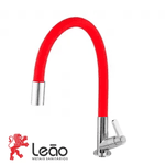 Torneira Cozinha Mesa 1367 1/4V C63 Red / Cromado Plastic 9261 - LEÃO METAIS