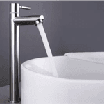 Torneira Lavatório Mesa Alta 1/4V 3297 Aço Inox Escovado 304 - LEÃO METAIS