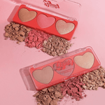 TRIO DE CONTORNO, BLUSH E ILUMINADOR LOVELY FENZZA