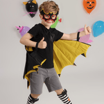 Look Morcego Amarelo Halloween 