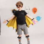 Look Morcego Amarelo Halloween 