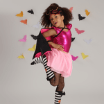 Look Morcego Rosa Halloween