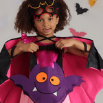 Look Morcego Rosa Halloween