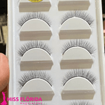 Cilios postiços 3D X09 cartela com 5 pares 