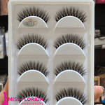 Cilios postiços 3D H-13 cartela com 5 pares