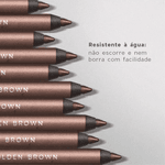 Lápis para Olhos Marrom - Eyeliner Golden Brown Océane Purple 1,2g