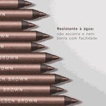 Lápis para Olhos Marrom - Eyeliner Golden Brown Océane Purple 1,2g