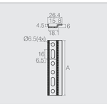 Suporte Fixação para Painéis 100mm