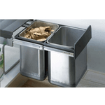 Lixeira Dupla Inox Duo II 400 20L+20L 