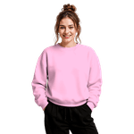 Blusa Moletom Careca Lisa Premium Slim Algodão Mácio Rosa Bebe