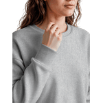 Blusa Moletom Careca Lisa Premium Slim Algodão Mácio Cinza