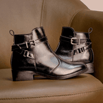 Bota Molly Feminina Melissa com Ziper e Fivelas Preta