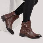 Bota Molly Feminino Cano Médio Chocolate