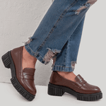 Mocassim Molly Feminino Tratorado Capuccino
