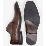 Sapato Casual De Couro Democrata Metropolitan Clooney Tan de Amarrar 495102-002