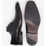 Sapato Casual De Couro Democrata Metropolitan Clooney Preto de Amarrar 495102-001