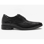 Sapato Social Democrata Metropolitan Pointer Hi-Soft 32 Preto Cadarço 250104-001