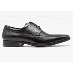 Sapato Casual De Couro Democrata Metropolitan Prime Preto de Amarrar 244101-001