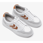 Tênis Feminino Democrata Ela Block Branco / Telha 616102-001