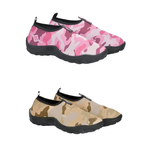Kit 2 Sapatilhas Aquáticas Náuticas Blaqueadas - Militar Rosa e Bege