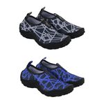 Kit 2 Sapatilhas Aquáticas Náuticas Blaqueadas - Teia Cinza e Azul