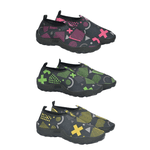 Kit 3 Sapatilhas Aquáticas Náuticas Blaqueadas - Geométrico Rosa/Verde/Amarelo