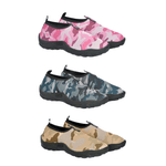 Kit 3 Sapatilhas Aquáticas Náuticas Blaqueadas - Militar Rosa/Azul/Marrom