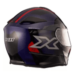 Capacete X11 Turner Prisma Escamoteável - Azul/vermelho