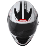 Capacete Norisk Ff302 Screen - Branco Vermelho
