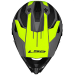 Capacete Ls2 Mx702 Pioneer Ii Namib - Cinza/amarelo